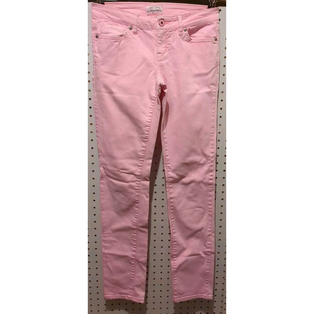 Aeropostale Women's Jeans Pink Size 1/2 Bayla Skinny